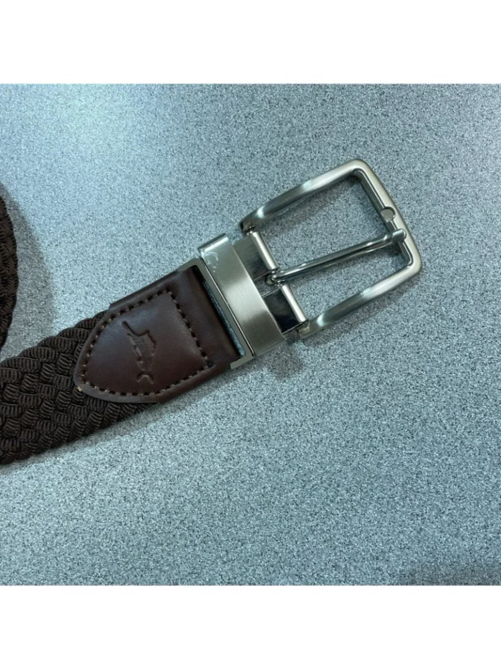 NWT Tommy Bahama Men's L/XL Stretch Reversible Belt Brown/Navy